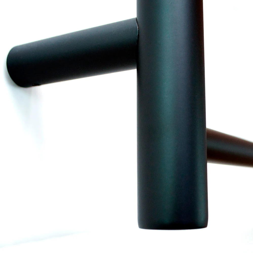 Radiant Non-Heated Round Ladder 750 x 550mm - Matt Black - Image 2