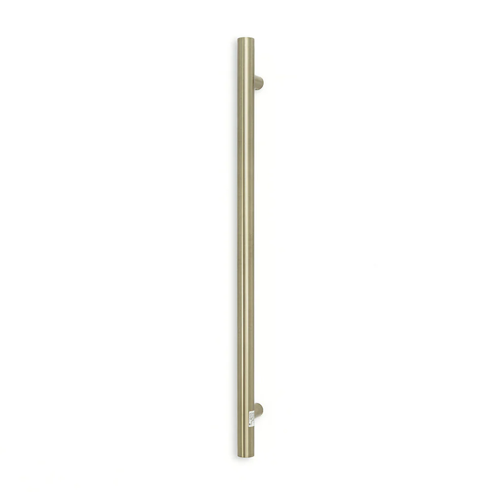 Radiant Vertical Single Towel Rail 40 x 950mm - Brushed Nickel