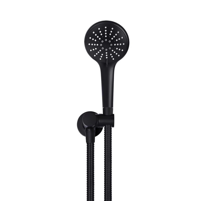 Meir Round Hand Shower on Swivel Bracket - Black Matte