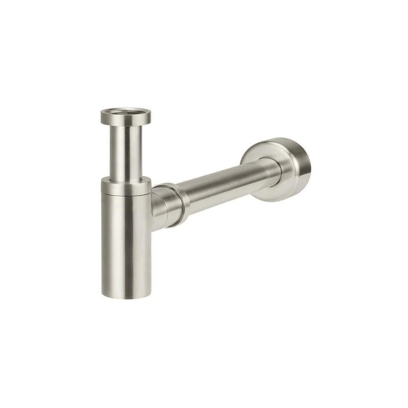 Meir Round Bottle Trap for 32mm basin waste and 40mm outlet - PVD Brushed Nickel - Image 2