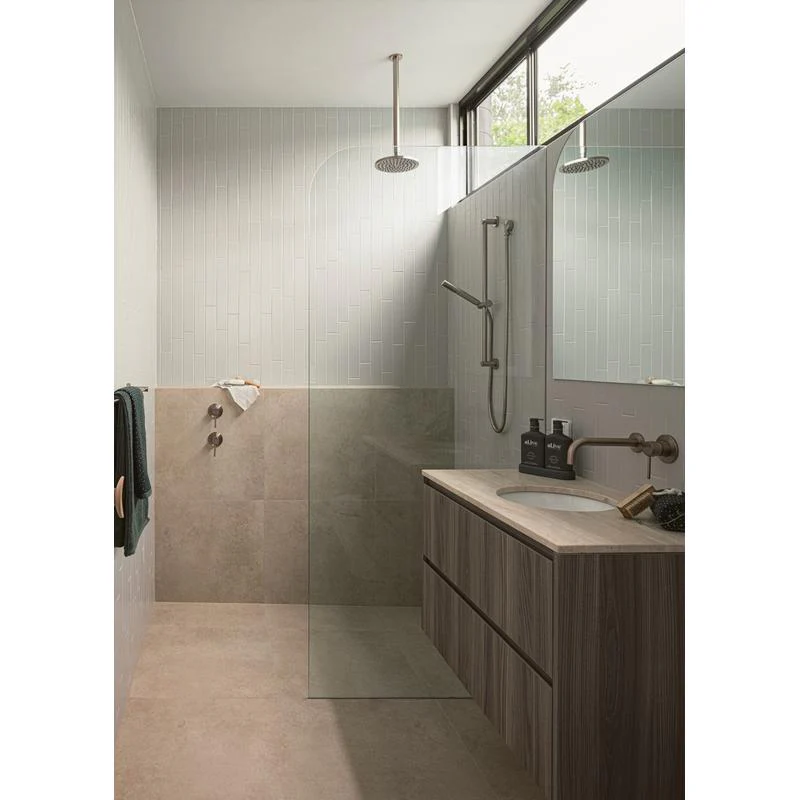 Meir Round Ceiling Shower Arm 300mm - Champagne - Image 3