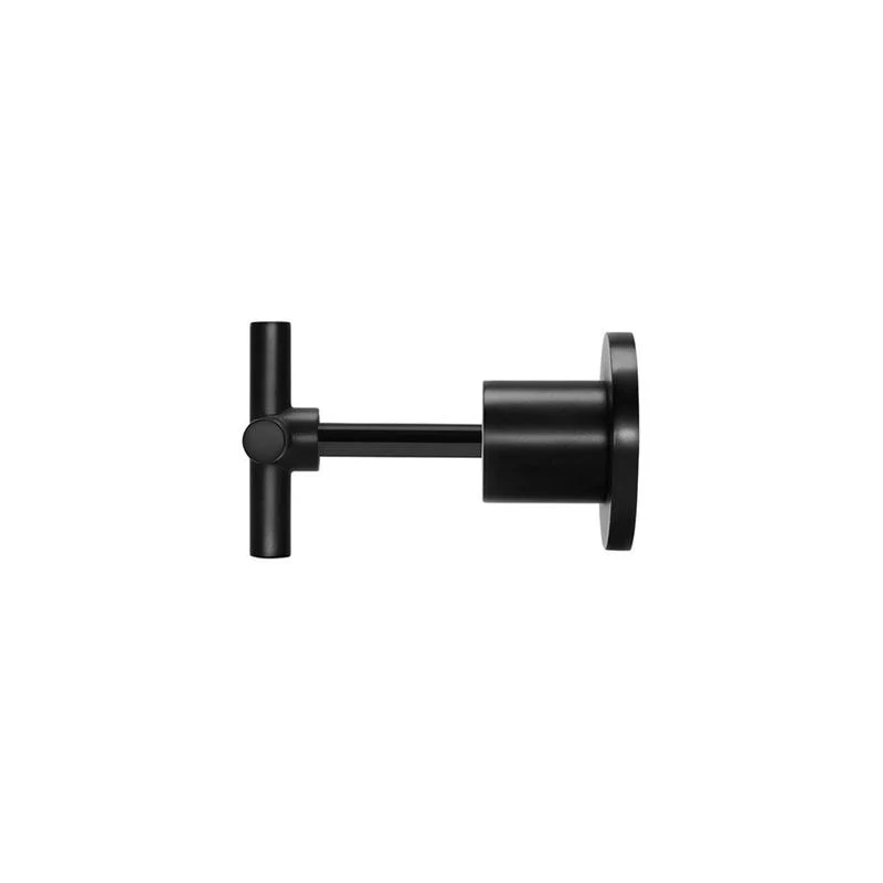 Meir Round Cross Handle Jumper Valve Wall Top Assemblies - Black Matte - Image 2