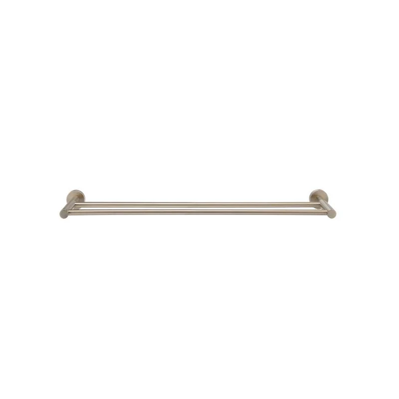 Meir Round Double Towel Rail 600mm - Champagne - Image 2