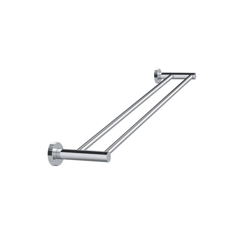 Meir Round Double Towel Rail 600mm - Polished Chrome