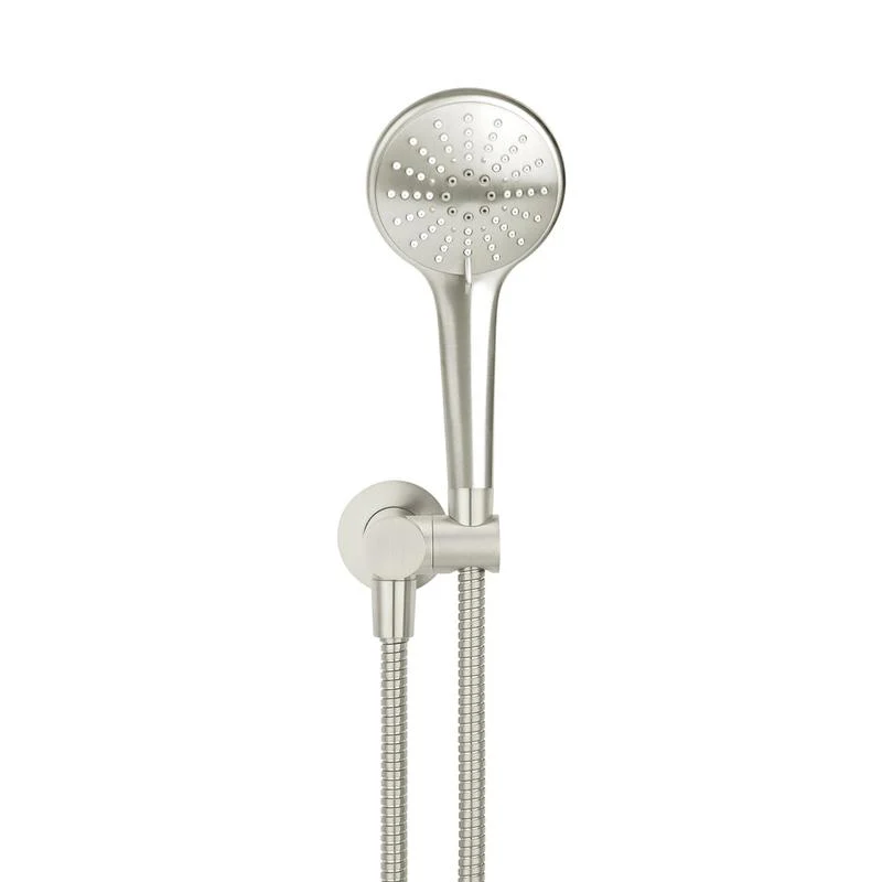 Meir Round Hand Shower on Swivel Bracket - PVD Brushed Nickel - Image 2