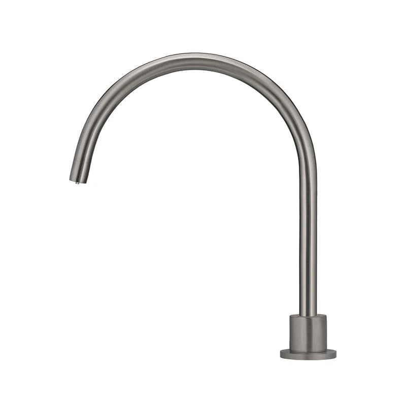 Meir Round Gooseneck High-Rise Swivel Hob Spout - Shadow Gun Metal - Image 2