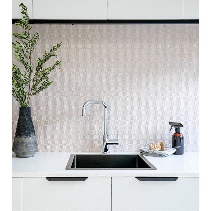 Meir Round Kitchen Sink Mixer Tap - Polished Chrome - Image 4