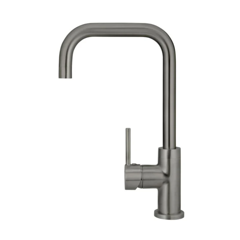 Meir Round Kitchen Sink Mixer Tap - Shadow Gun Metal - Image 2