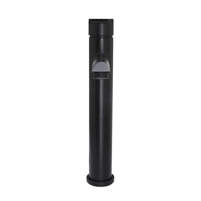 Meir Round Paddle Tall Basin Mixer Tap - Black Matte - Image 3