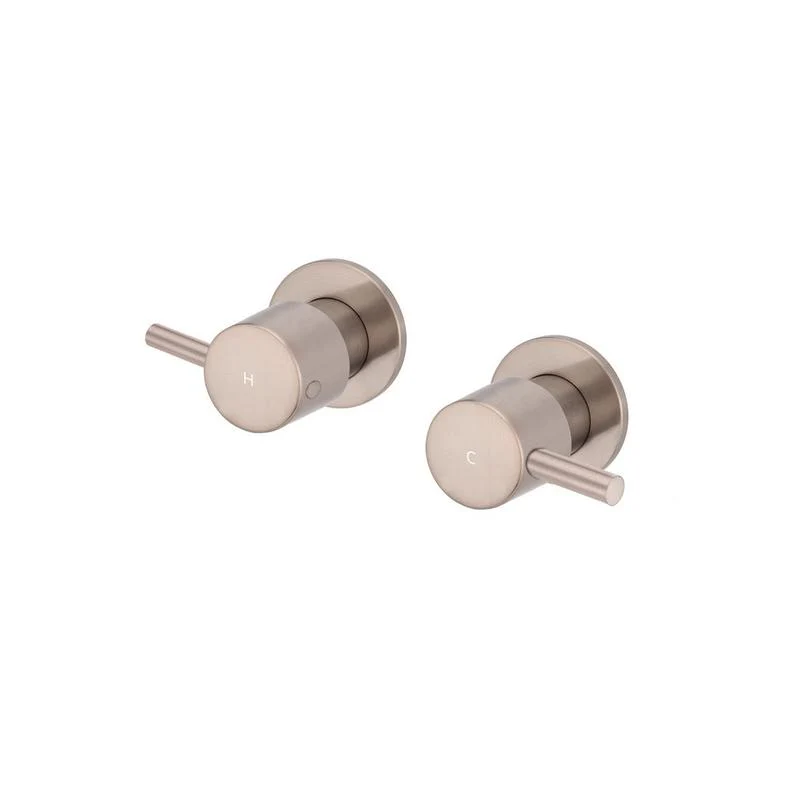 Meir Round Quarter Turn Wall Top Assemblies - Champagne