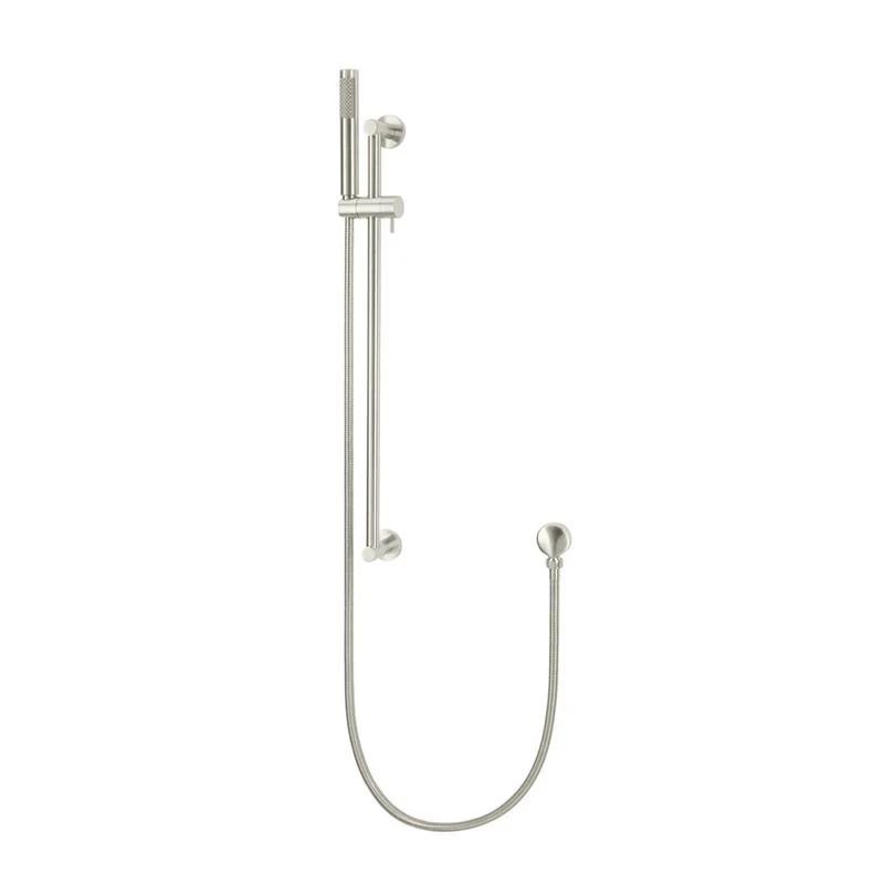 Meir Round Hand Shower on Rail Column - PVD Brushed Nickel