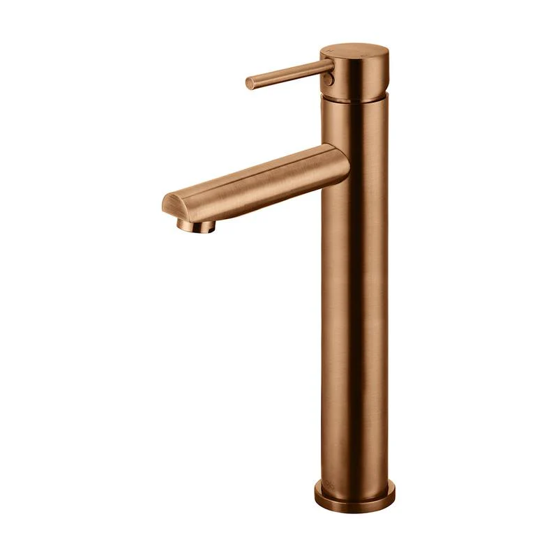 Meir Round Tall Basin Mixer Tap - Lustre Bronze
