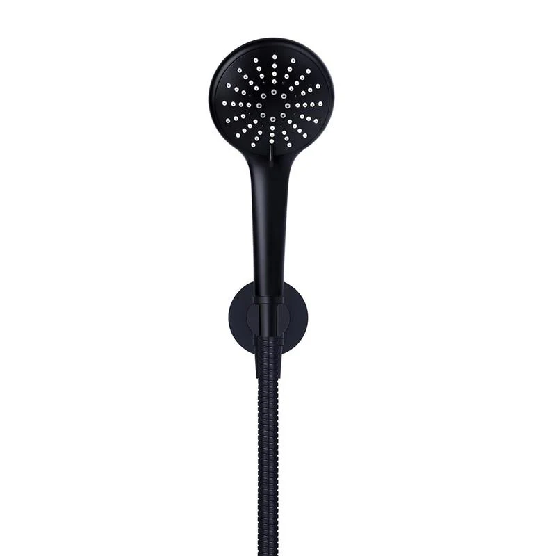 Meir Round Three Function Hand Shower on Fixed Bracket - Black Matte - Image 2