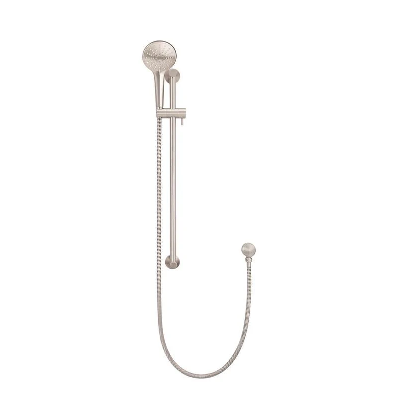 Meir Round Three Function Hand Shower on Rail Column - Champagne - Image 2