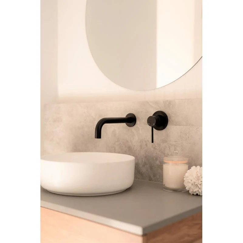 Meir Round Wall Mixer Trim Kit (In-wall Body Not Included) - Black Matte - Image 4