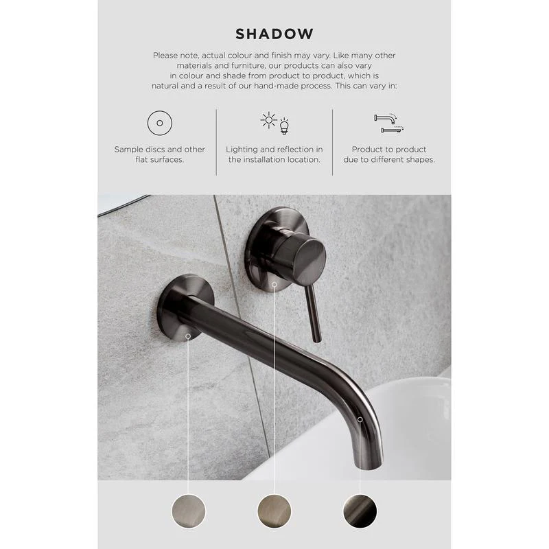 Meir Round Wall Mixer Trim Kit (In-wall Body Not Included) - Shadow Gun Metal - Image 4