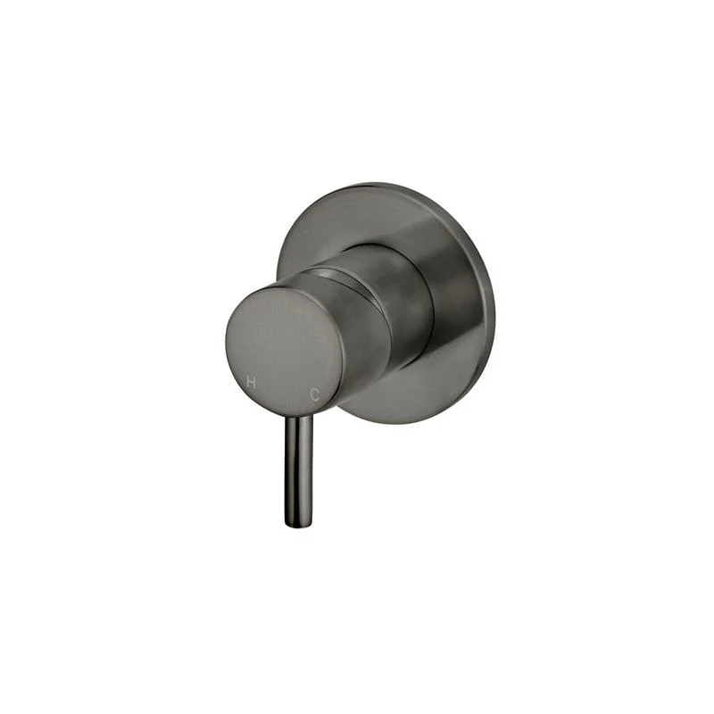Meir Round Wall Mixer Short Pinâ€“lever Trim Kit (In-wall Body Not Included) - Shadow Gun Metal