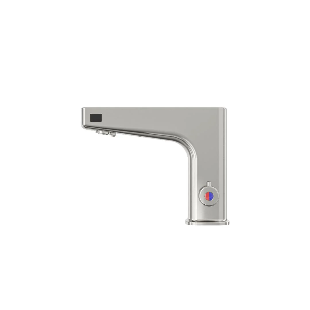 Linsol Sensomax Trio Wave Sensor Basin Mixer - Brushed Nickel - Image 2