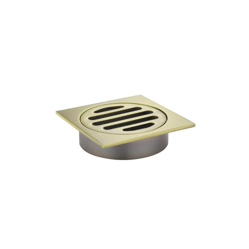 Meir Square Floor Grate Shower Drain 80mm outlet - PVD Tiger Bronze - Image 3