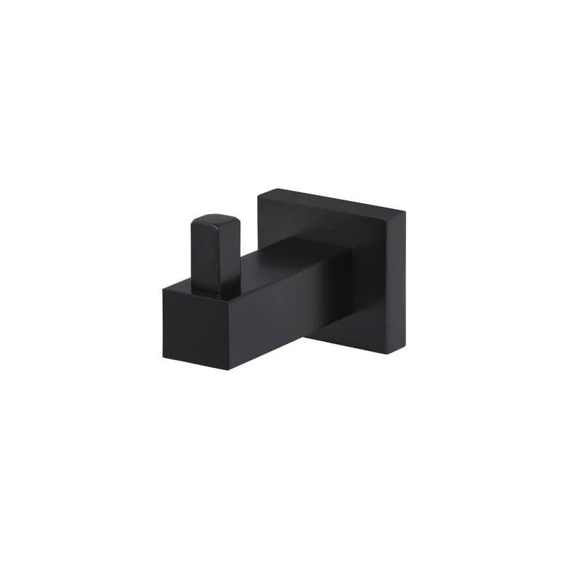 Meir Square Robe Hook - Black Matte