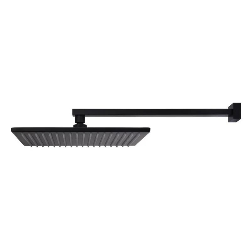 Meir Square Wall Shower w/300mm shower rose w/400mm arm - Black Matte - Image 3