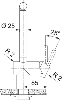 Franke Atlas Neo Pull Out Tap - Anthracite - Image 3