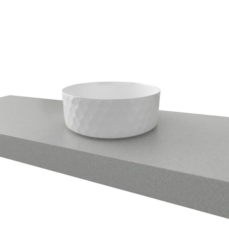 Timberline Diamond Above Counter Basin - White Gloss - Image 5