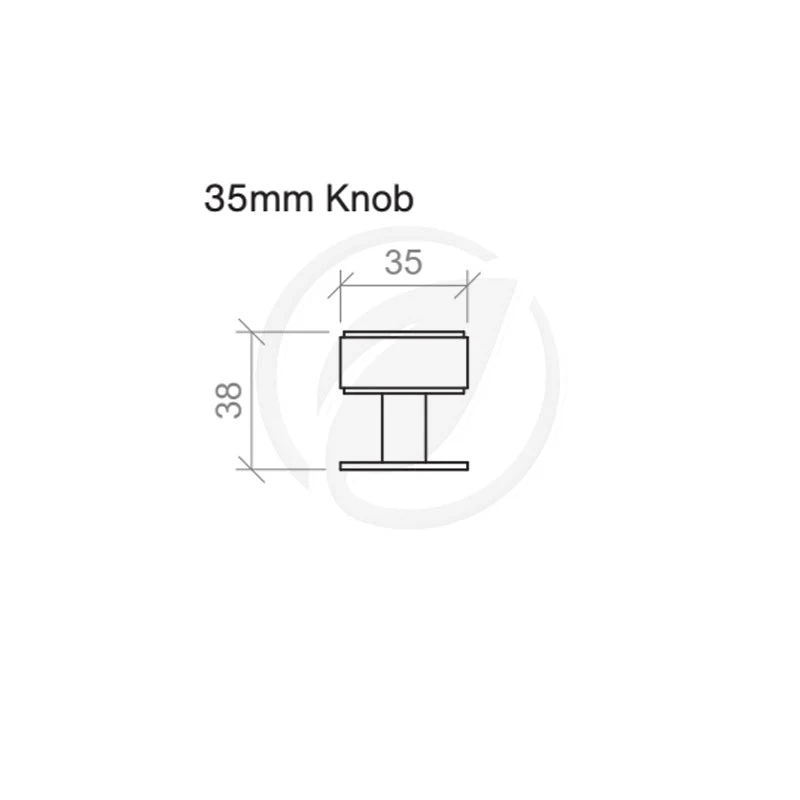 Timberline Duke Knob Handle - Brushed Nickel - Image 2