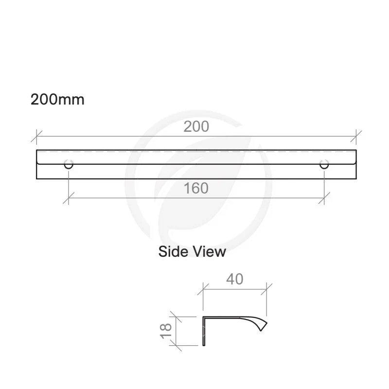 Timberline Loft 200mm Handle - Brushed Nickel - Image 2