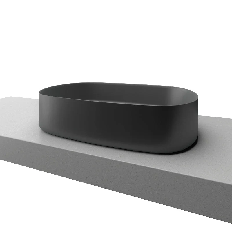 Timberline Myrtle Above Counter Basin - Black Matt - Image 2