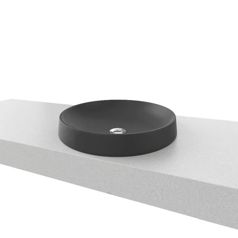Timberline Radius Semi-Inset Basin - Black Matt - Image 2