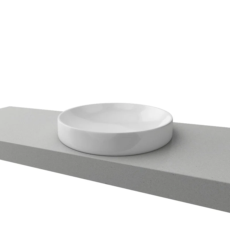 Timberline Radius Semi-Inset Basin - White Gloss - Image 5
