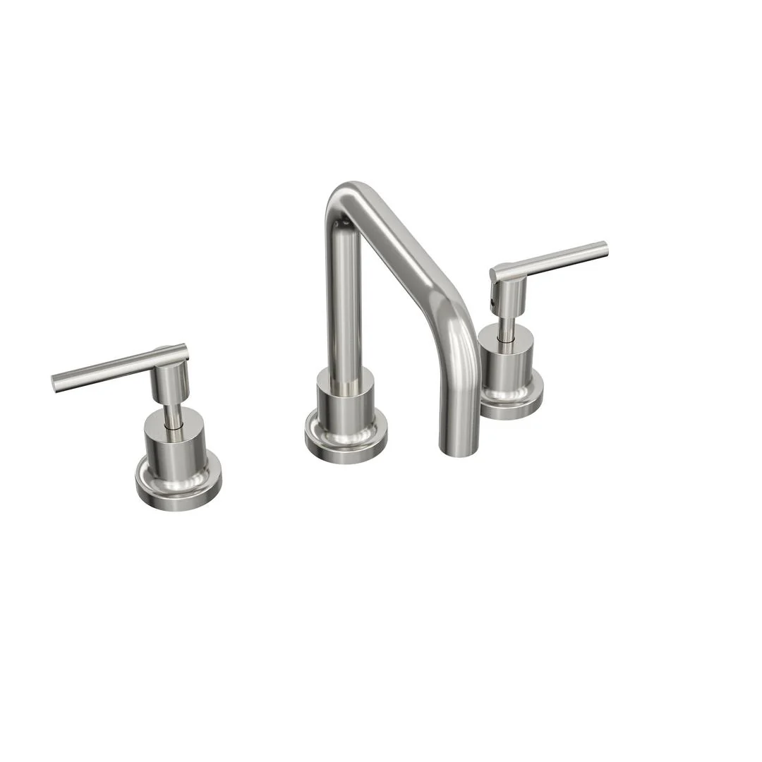 Linsol Tre Lever Handle Basin Set - Brushed Nickel - Image 2
