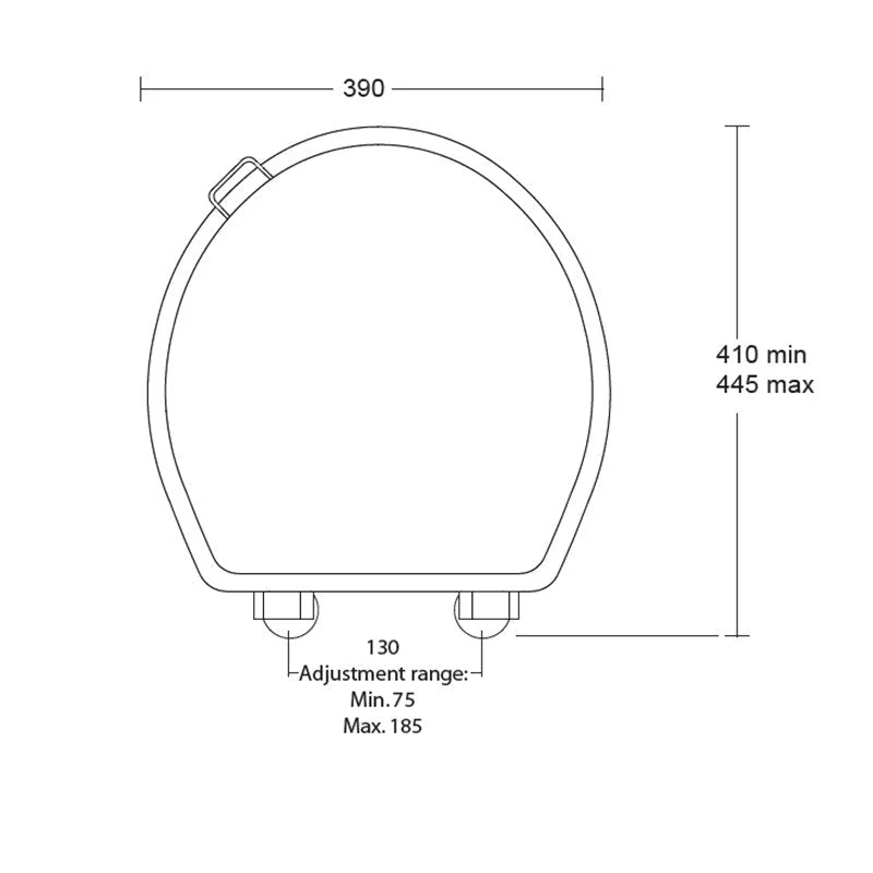 Turner Hastings Birmingham High Gloss Black Soft Closing Toilet Seat - Image 2