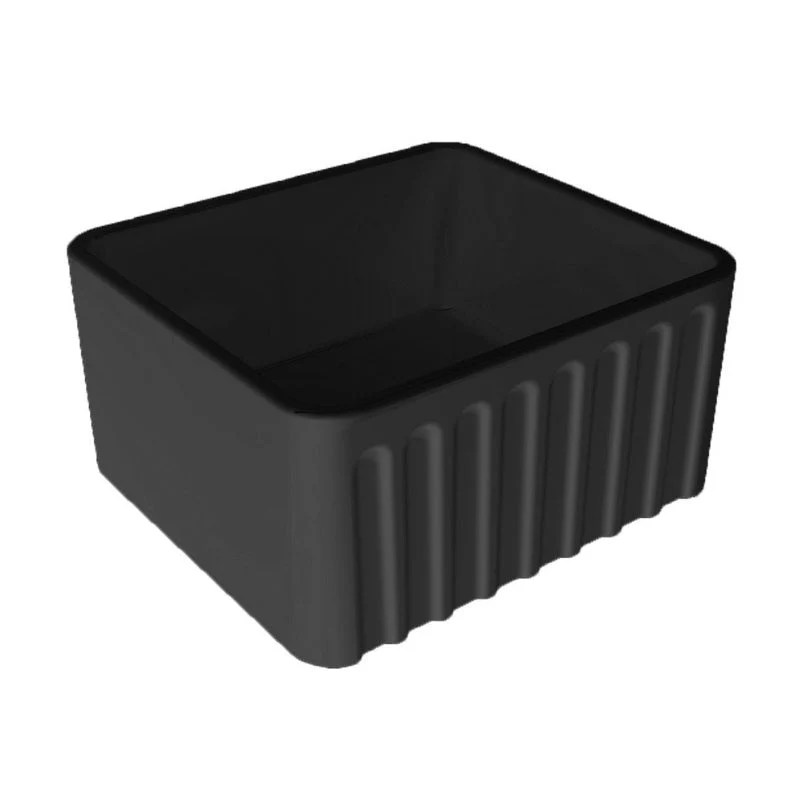 Turner Hastings Novi 500mm Fireclay Butler Sink - Black Matte - Image 2
