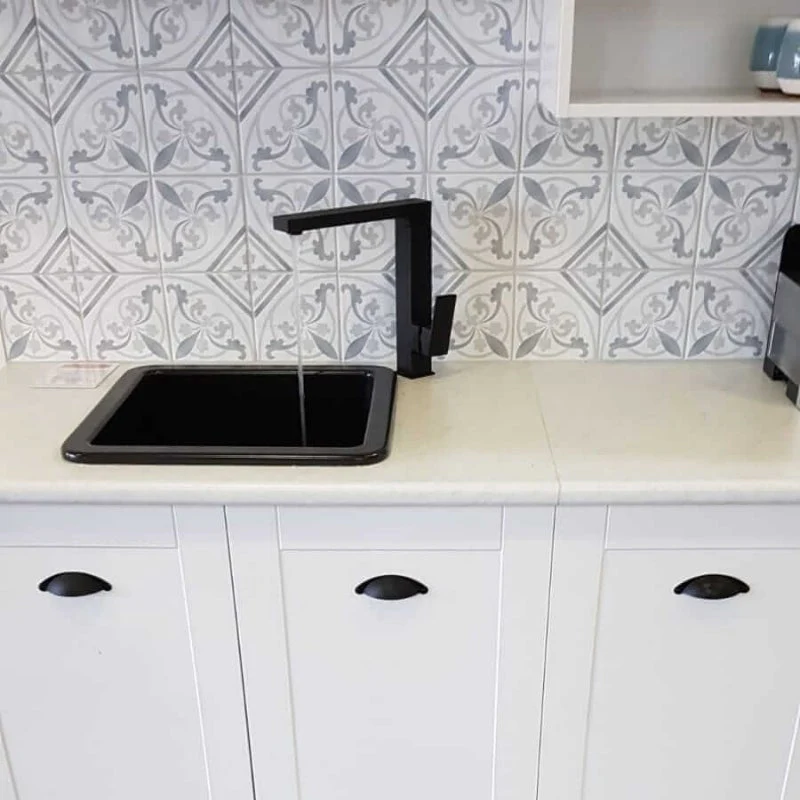 Turner Hastings Cuisine 460mm Inset / Undermount Fireclay Sink - Black Matte - Image 5