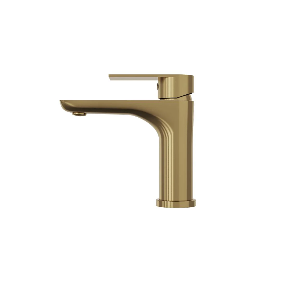 Linsol Vena Basin Mixer - Brushed Brass - Image 2