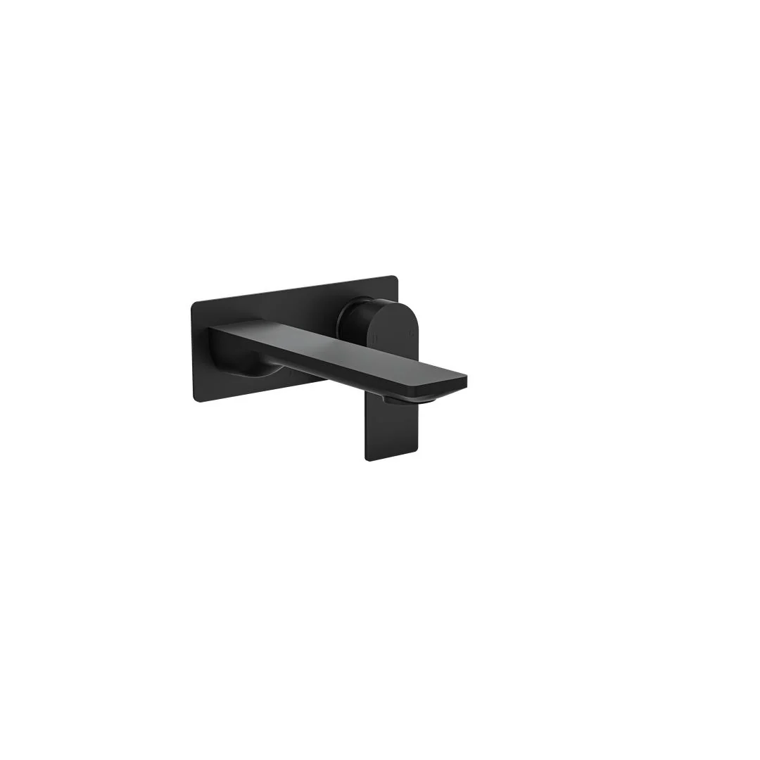 Linsol Vena Wall Basin or Bath Mixer - Matte Black - Image 2