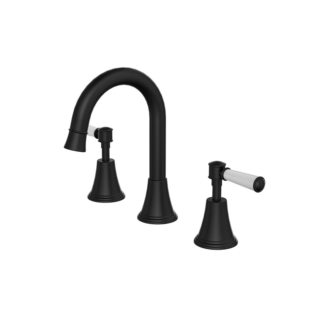 Linsol Vintage Lever Handle Basin Set - Matte Black