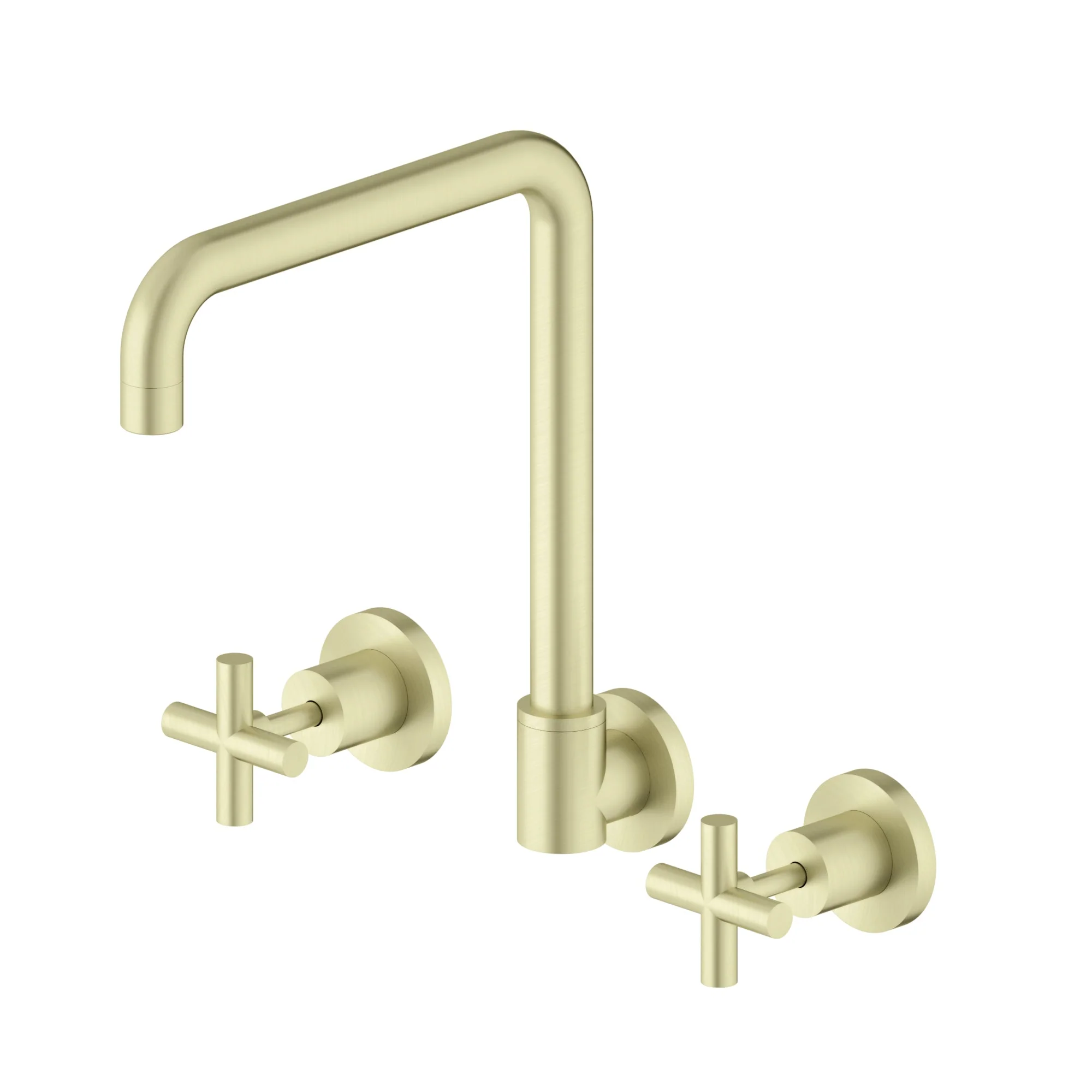 Nero X Plus Wall Kitchen Set Swivel Spout - Brushed Gold