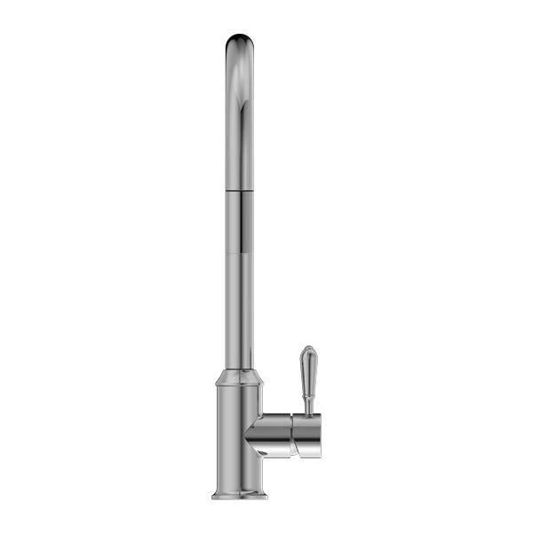 Nero York Pull Out Sink Mixer With Vegie Spray Function With Metal Lever - Chrome - Image 2