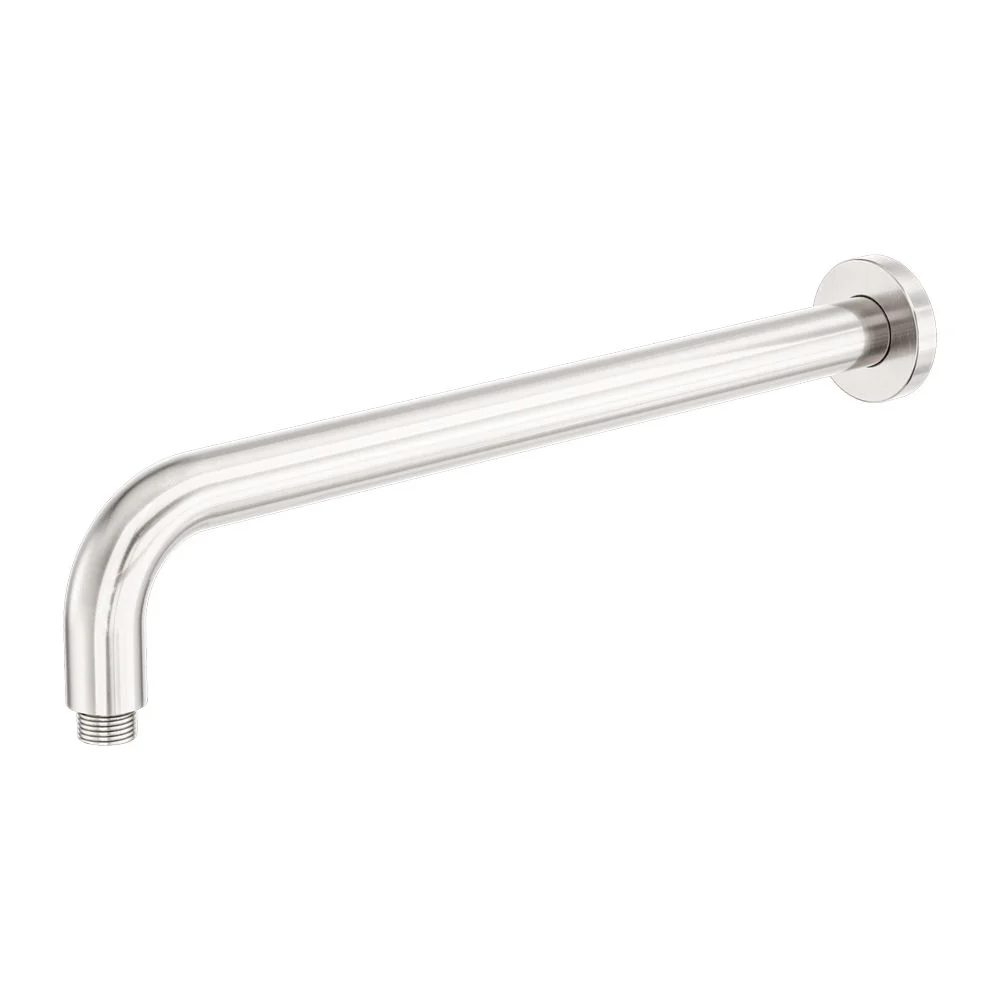 Nero Zen 316L Round Shower Arm 400mm - Brushed Nickel