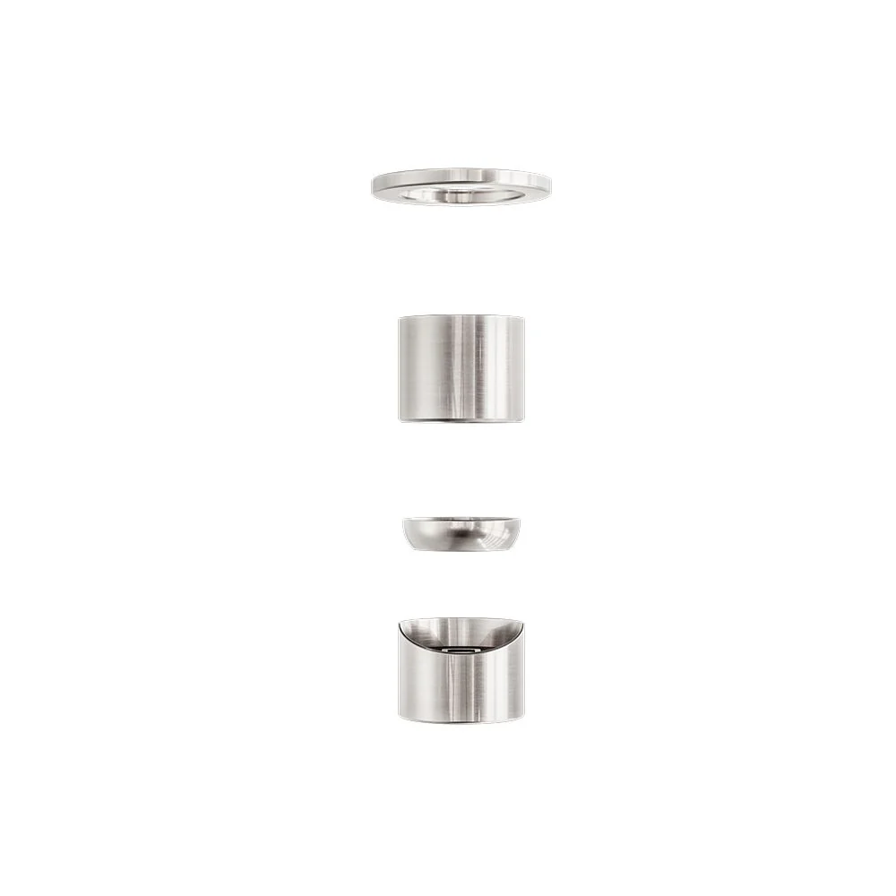 Nero Zen 316L Shower Mixer (Trim Kit Only) - Brushed Nickel - Image 3