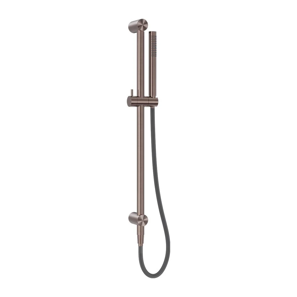 Nero Zen 316L Shower Rail With Outdoor Shower Hose - Brushed Bronze