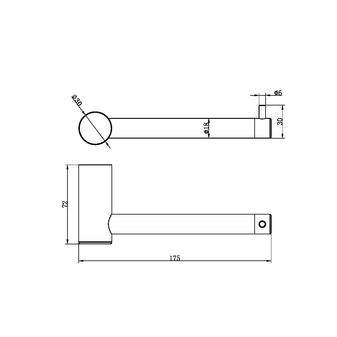 Nero Zen 316L Toilet Roll Holder - Graphite - Image 2