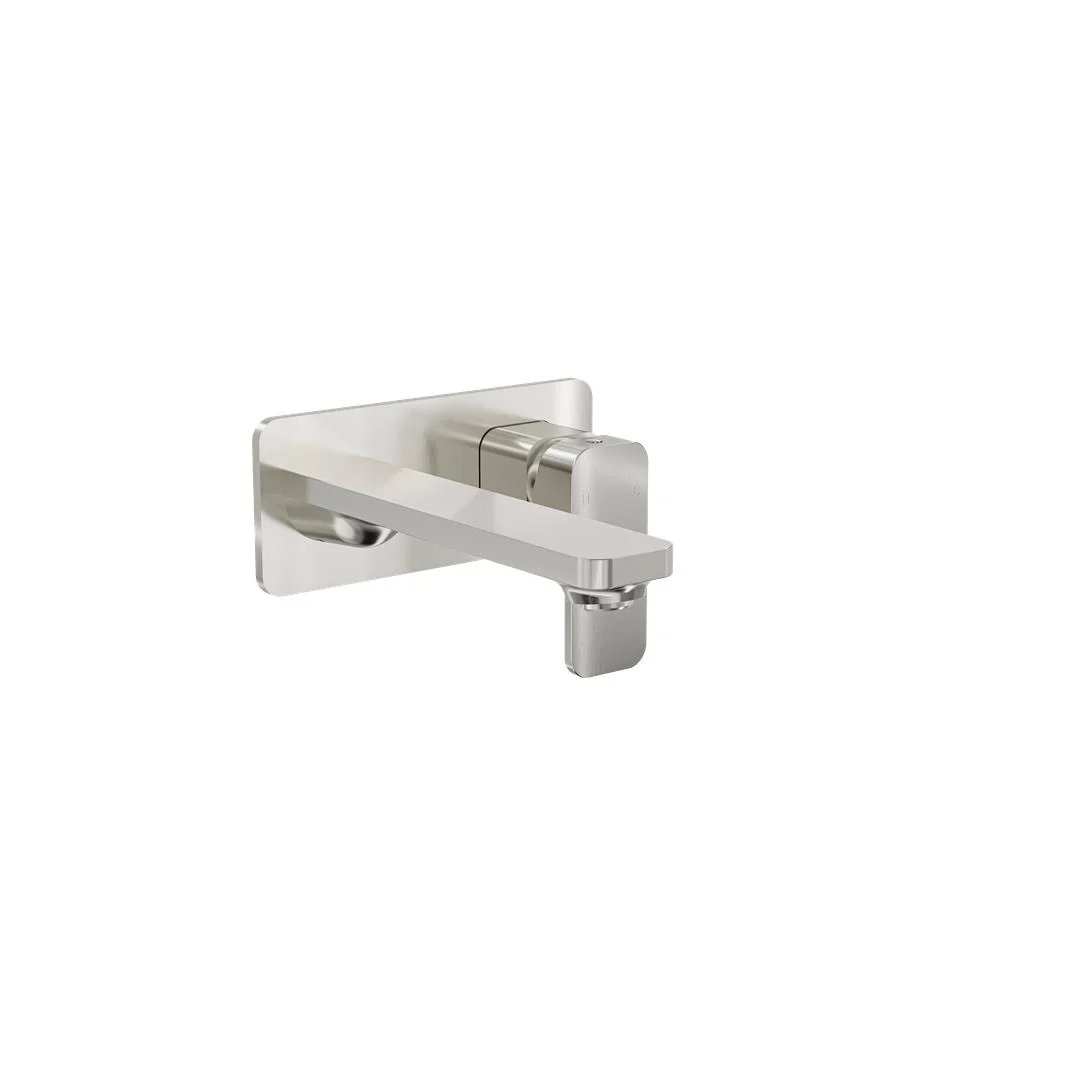 Linsol Zia 1-Plate Wall Basin or Bath Mixer Trim Kit - Brushed Nickel - Image 3